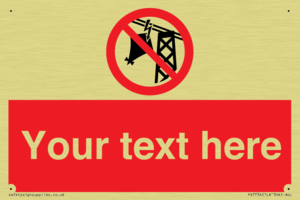 Custom prohibition do not fly kites near overhead electrical power lines